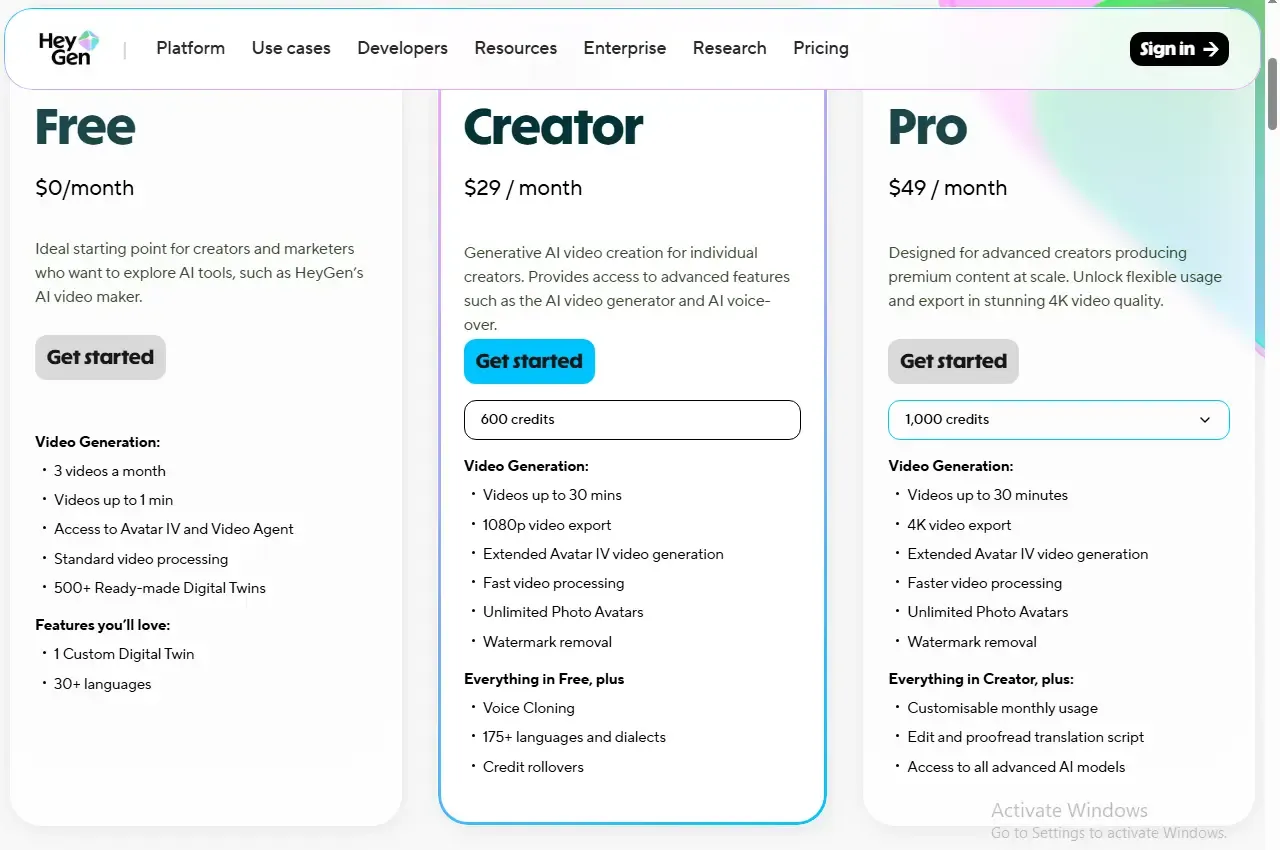 HeyGen pricing and review 2026