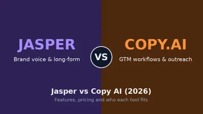 Jasper vs Copy AI 2026 comparison overview